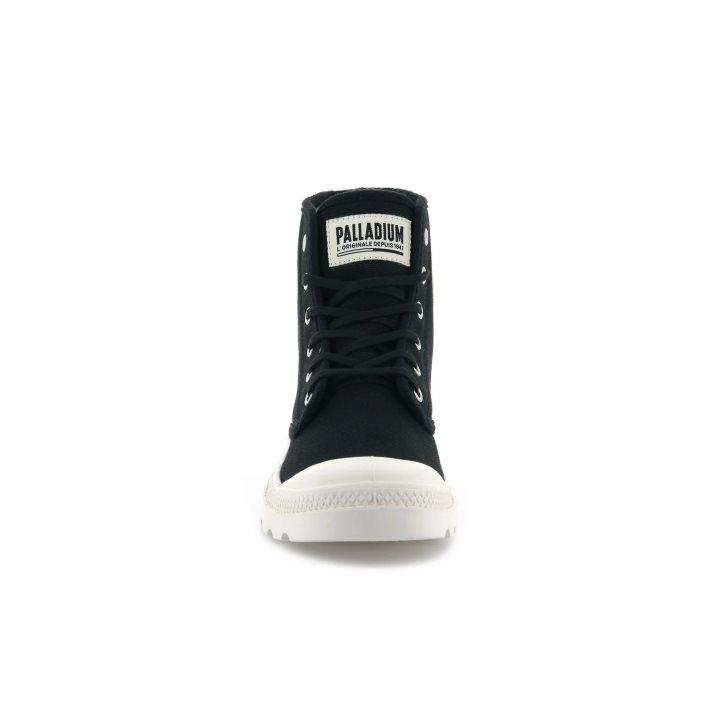 Palladium Pampa Hi Originale High Tops Women's Sneakers Black | UK D065-BIX